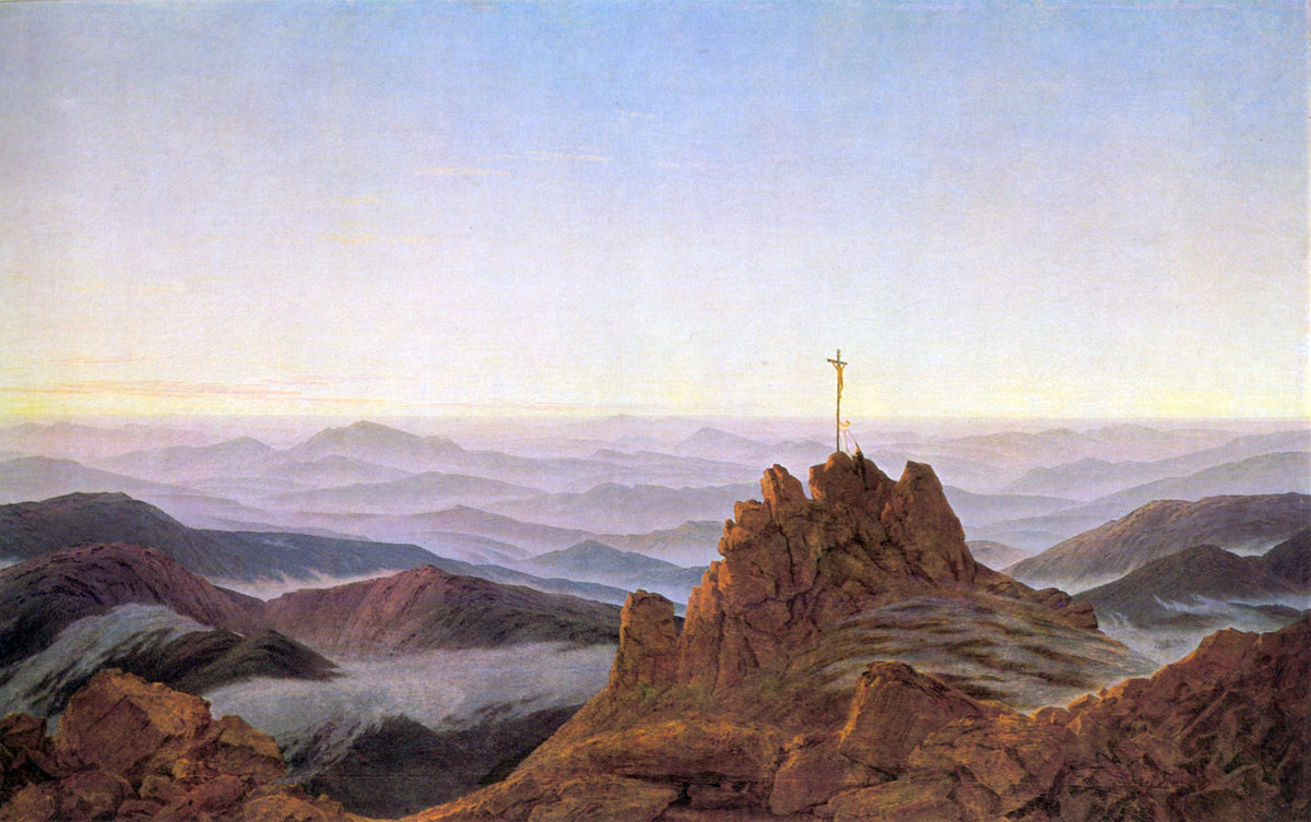 Papier peint panoramique Matin sur les crêtes - Montagnes & Horizons